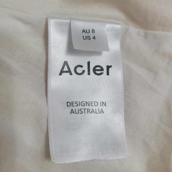 Acler Bastia Yellow long sleeves Mini Dress Size 4 - Picture 15 of 16